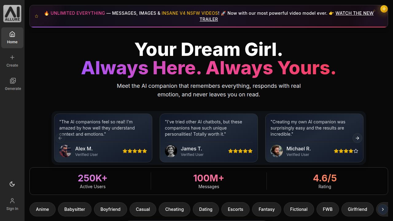aiAllure listing screenshot