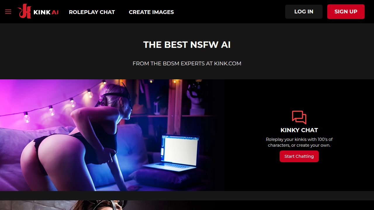 Kink AI listing screenshot