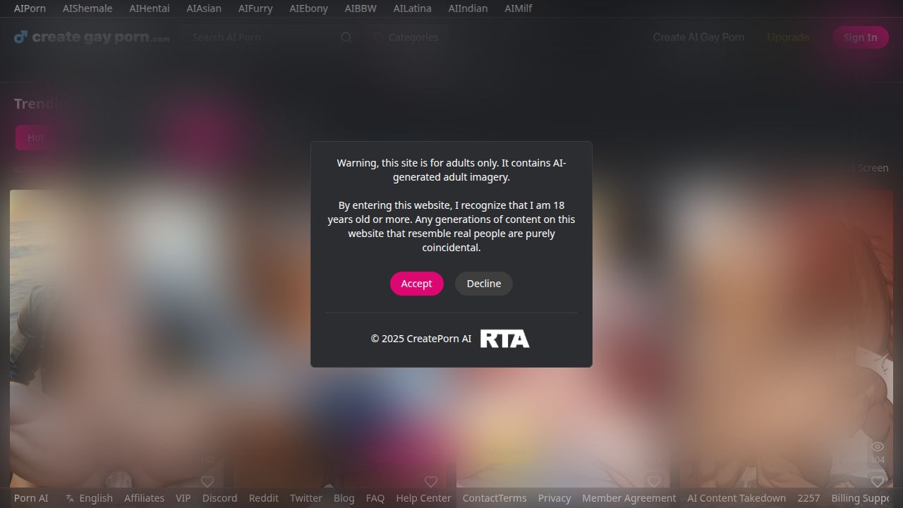 CreateGay listing screenshot