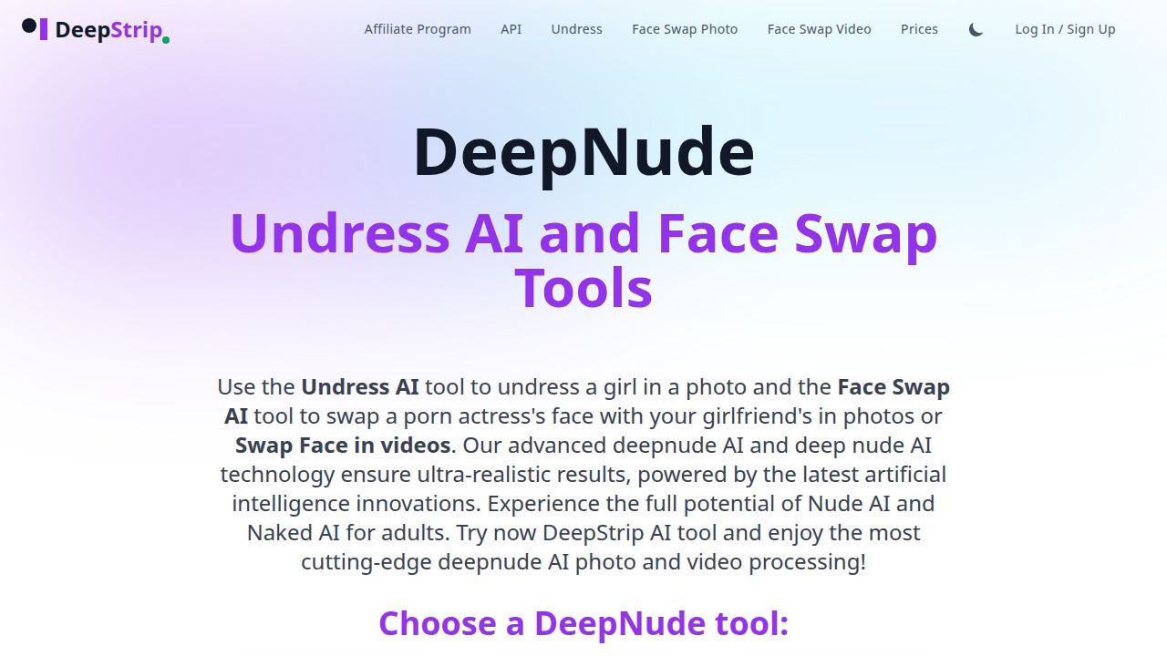 DeepStrip listing screenshot