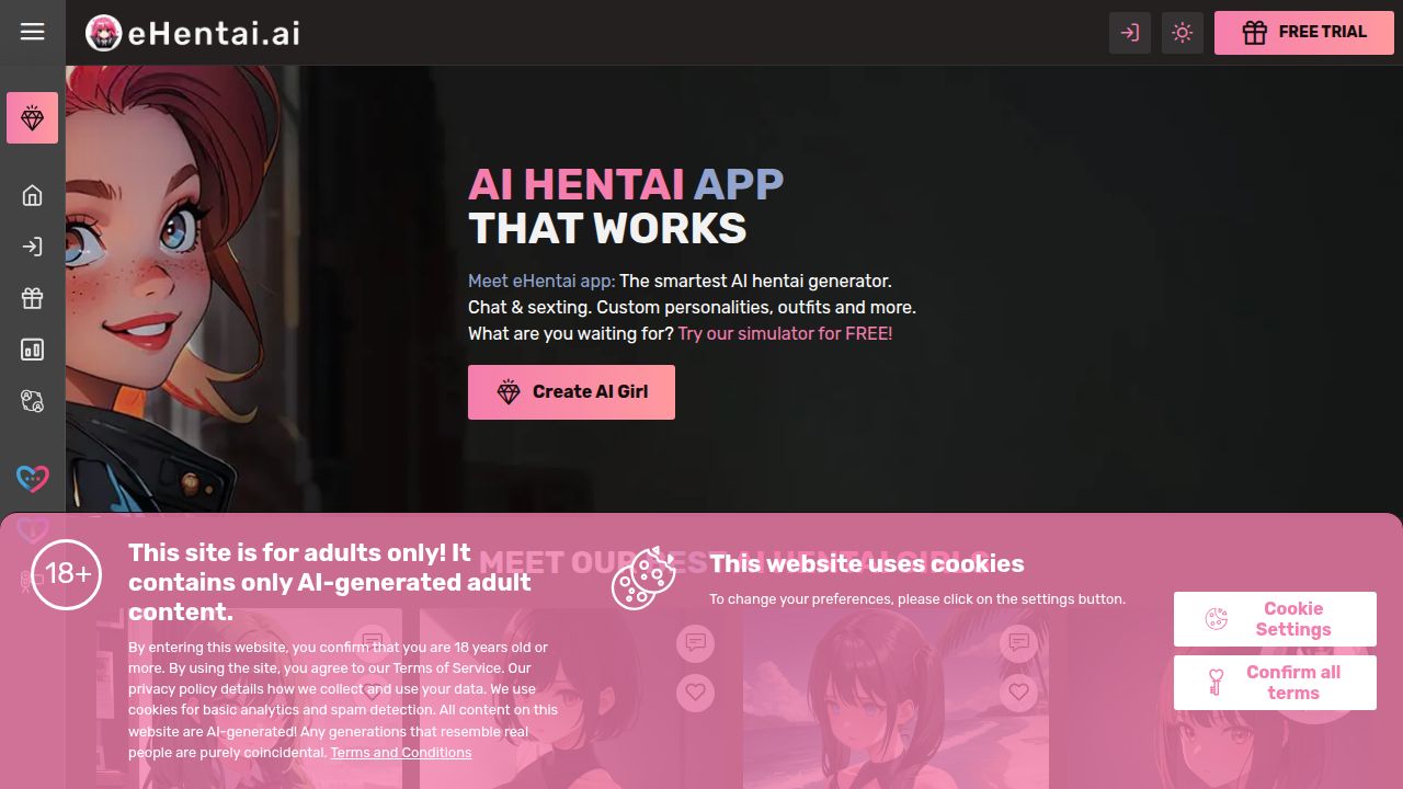 eHentai.ai listing screenshot