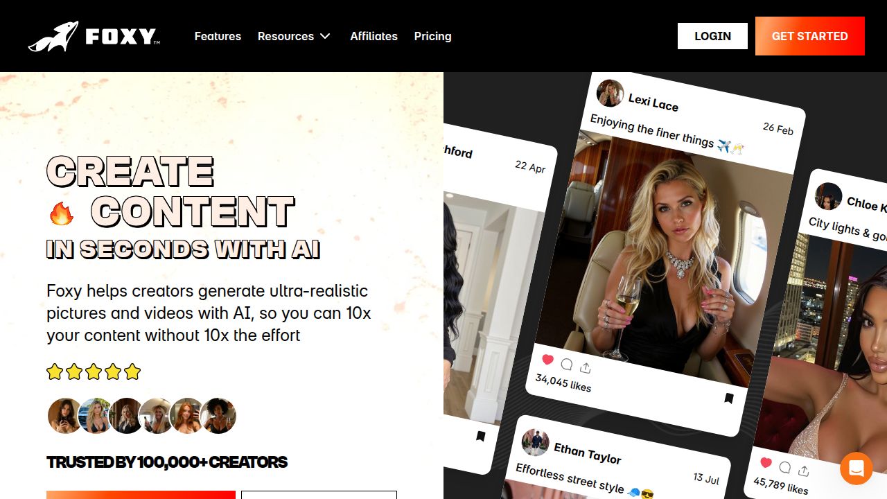 Foxy AI listing screenshot
