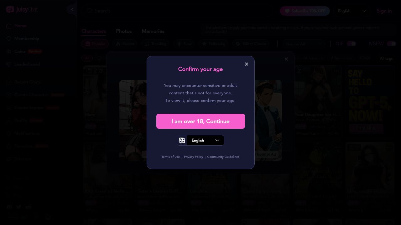 JuicyChat AI listing screenshot