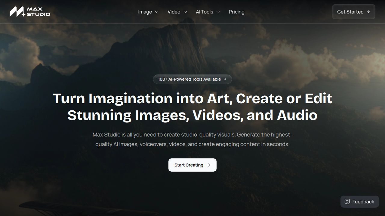 MaxStudio AI listing screenshot