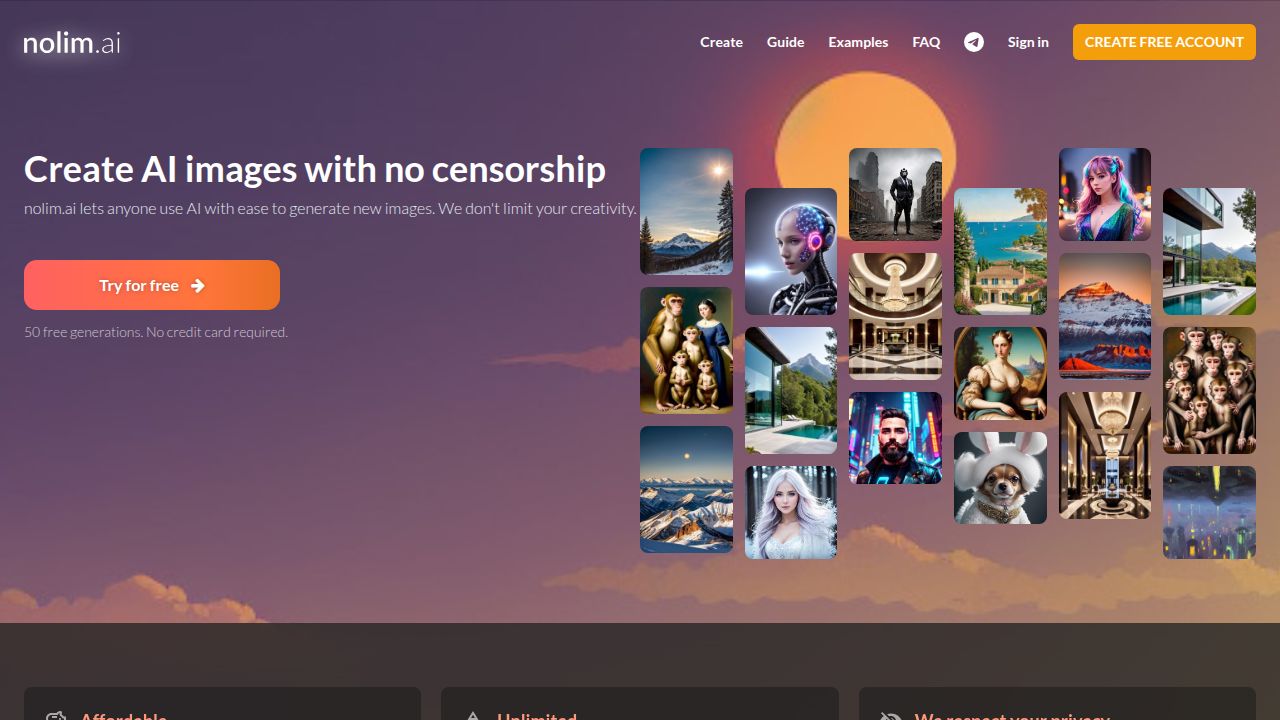 Nolim AI listing screenshot