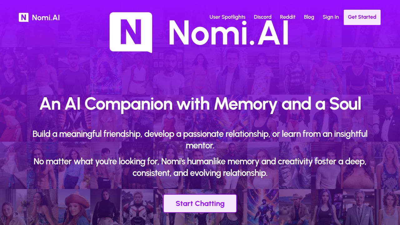 Nomi AI's screenshot