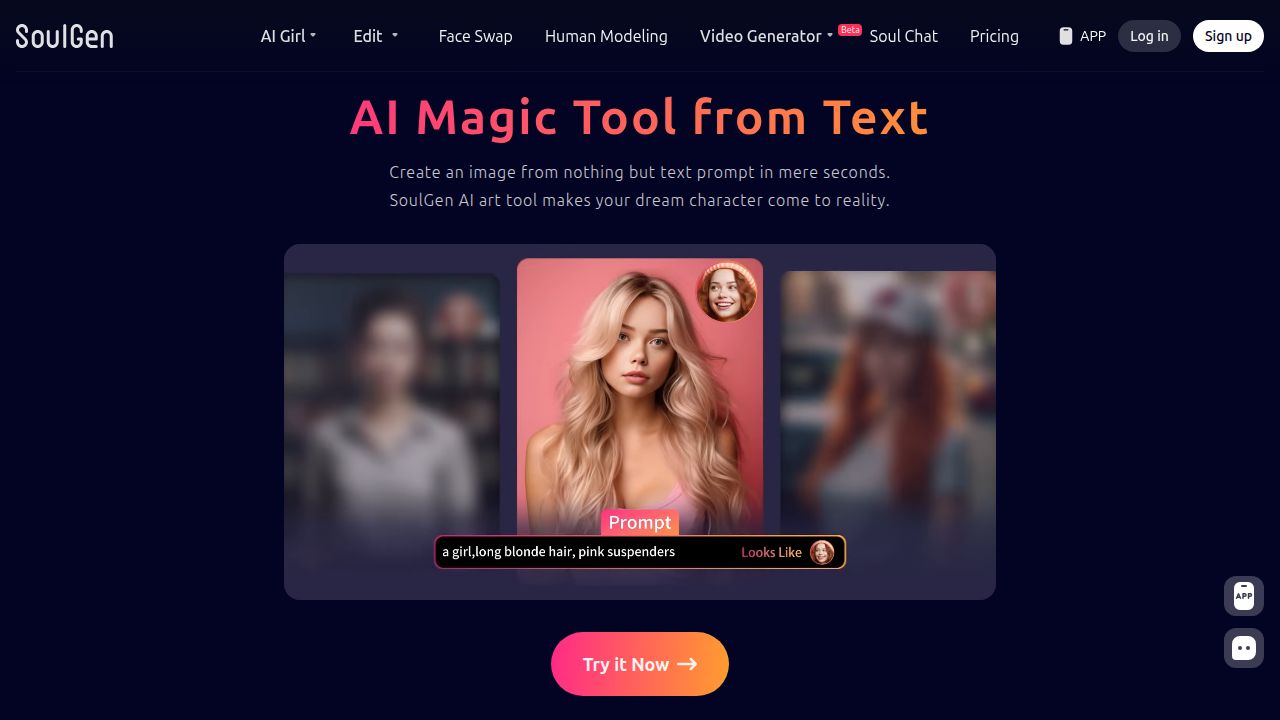 SoulGen listing screenshot
