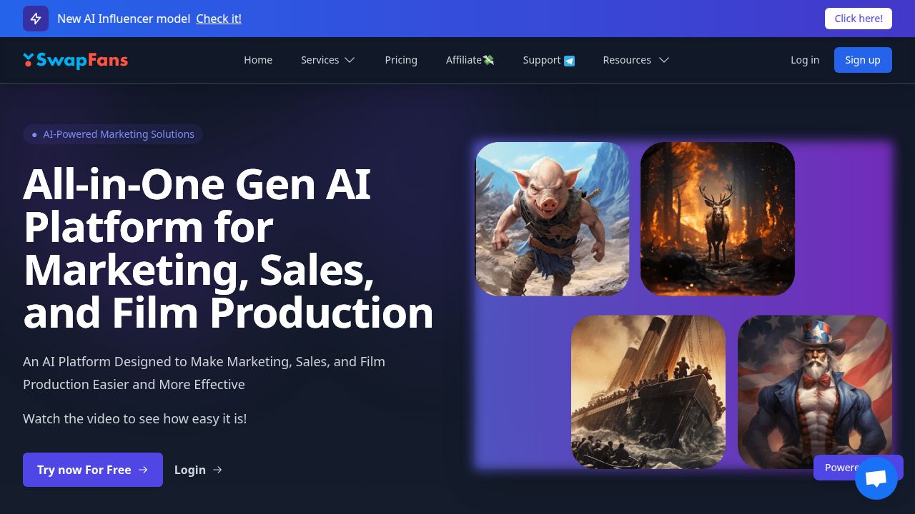 SwapFans listing screenshot