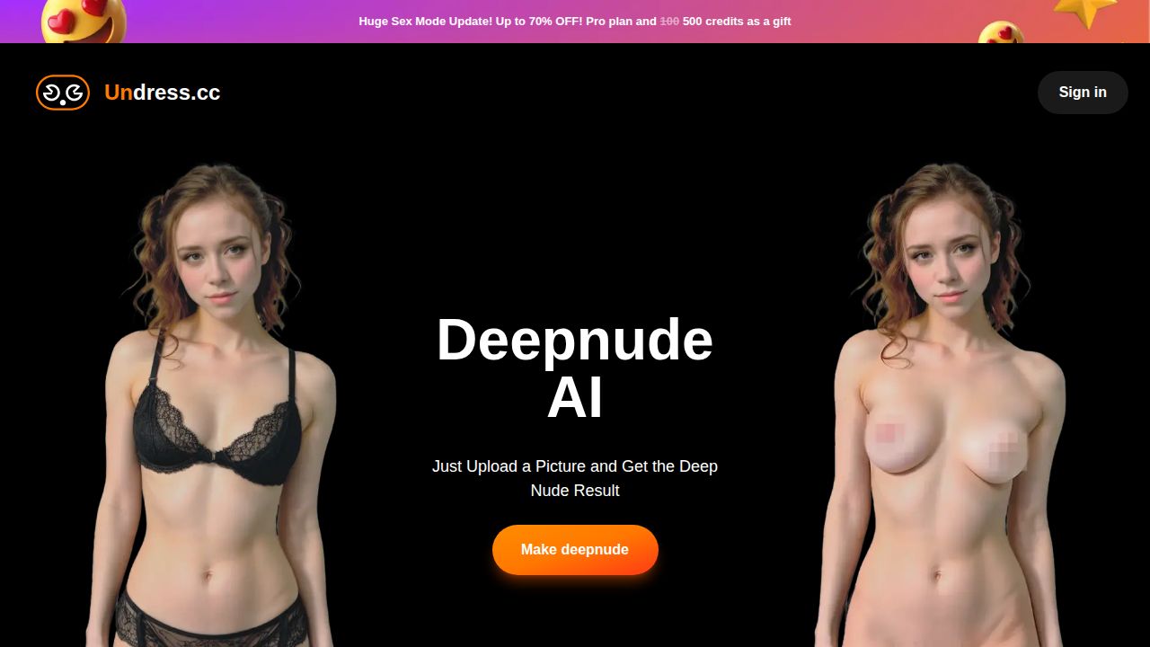Undress AI listing screenshot